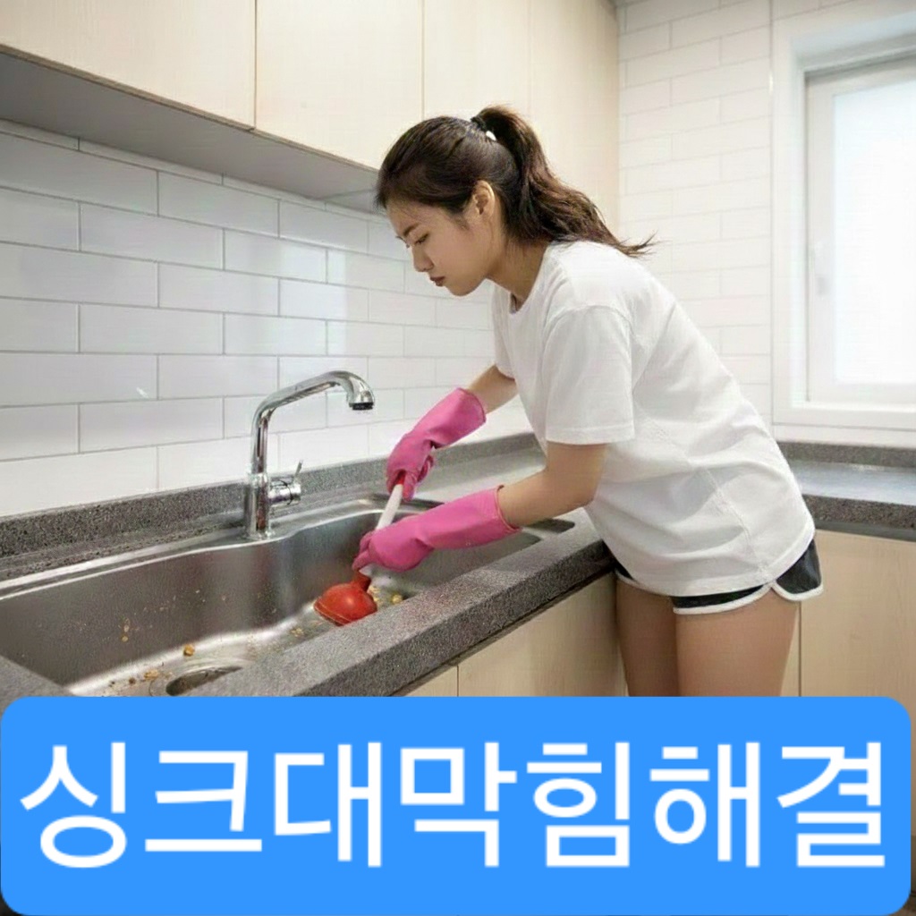 싱크대 막힘 작업 사례